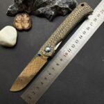 Outdoor EDC Klappmesser - G10 Damascus