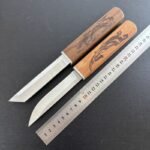 Outdoor Messer mit feststehender Klinge - Wood