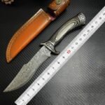 Outdoor Messer mit feststehender Klinge - Damascus